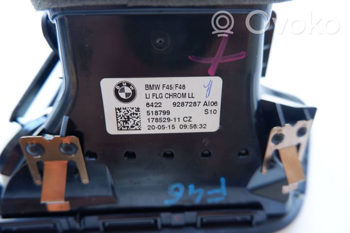 BMW 2 F46 Boczna kratka nawiewu deski rozdzielczej 9287287