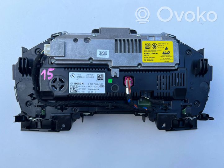 BMW X5 G05 Compteur de vitesse tableau de bord 8788841