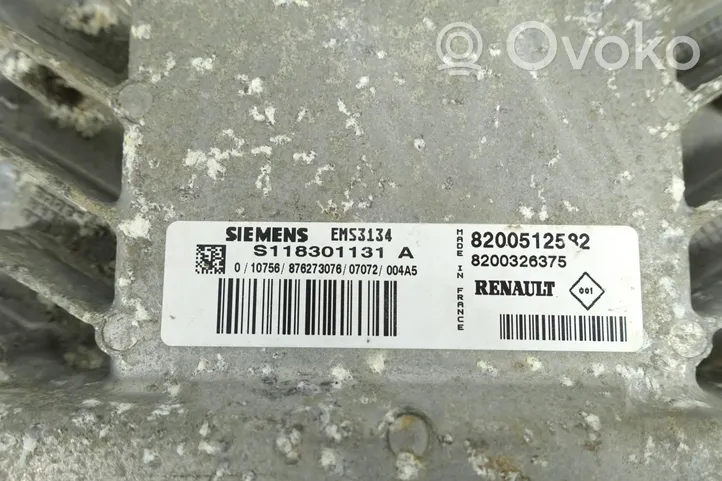 Renault Kangoo I Unité de commande, module ECU de moteur 8200512582