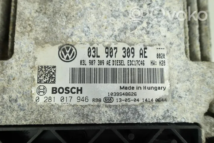 Volkswagen PASSAT B7 Moottorin ohjainlaite/moduuli (käytetyt) 03L907309AE