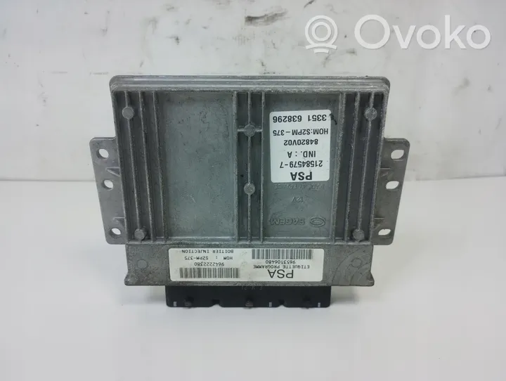 Citroen C2 Unité de commande, module ECU de moteur 9653106480