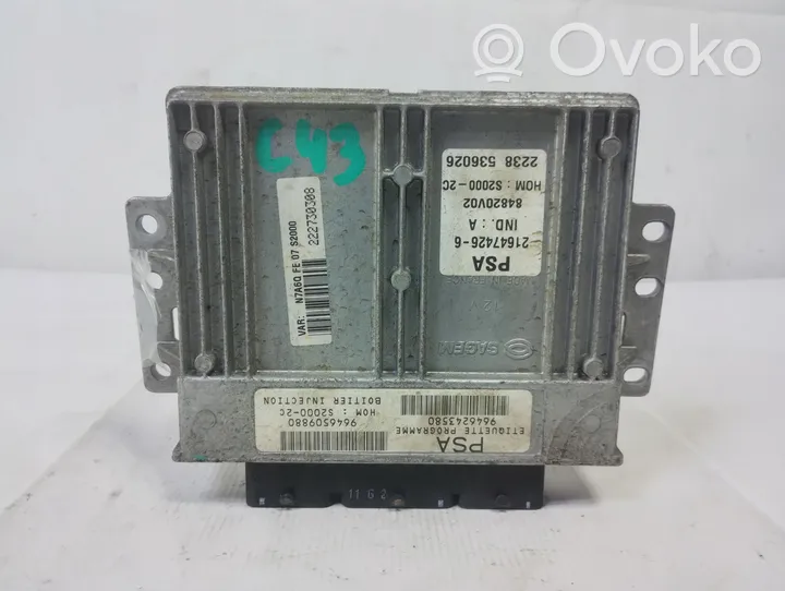 Citroen Xsara Komputer / Sterownik ECU silnika 9647498080