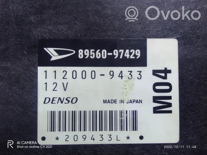 Daihatsu Sirion Unité de commande, module ECU de moteur 89560-97429