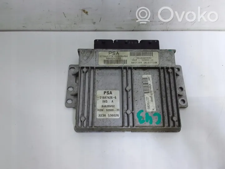 Citroen Xsara Centralina/modulo motore ECU 9646509880