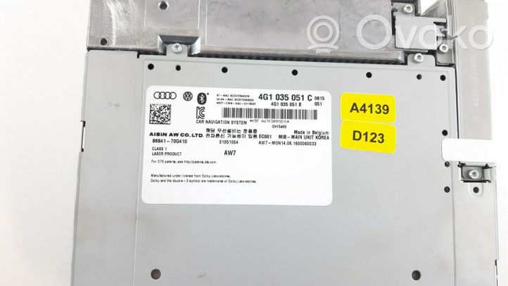 Audi A6 S6 C7 4G Unità principale autoradio/CD/DVD/GPS 4G1035051C