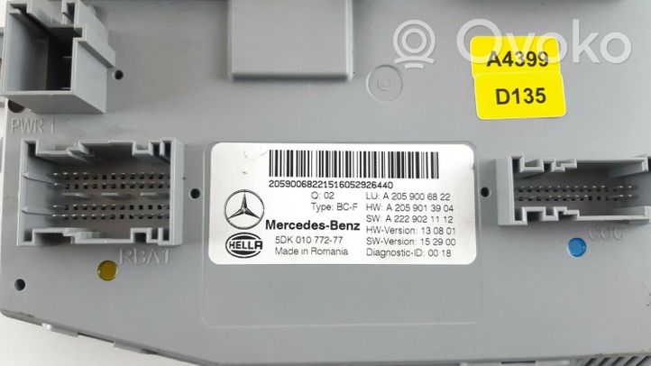 Mercedes-Benz C W205 Mukavuusmoduuli A2059006822