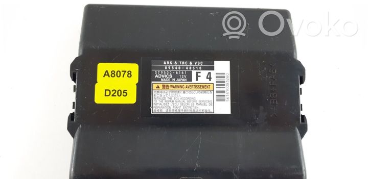 Lexus RX 450H ABS control unit/module 8954048510