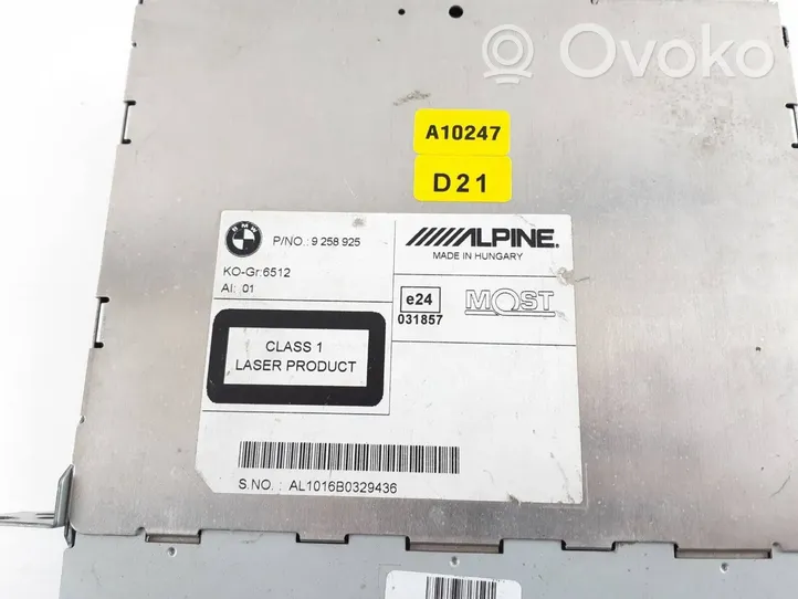 BMW 5 F10 F11 Unité principale radio / CD / DVD / GPS 9258925