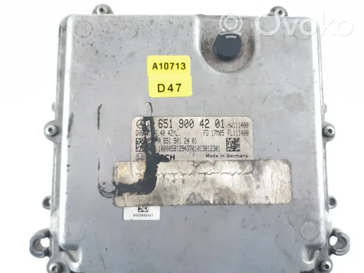 Mercedes-Benz GLE (W166 - C292) Calculateur moteur ECU A6519004201