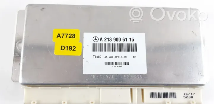 Mercedes-Benz E W213 Module de commande suspension A2139006115