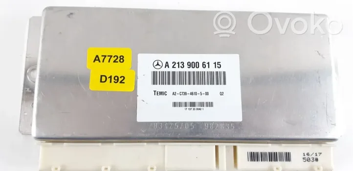 Mercedes-Benz E W213 Jousituksen ohjainlaite/moduuli A2139006115