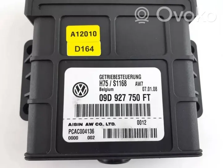 Volkswagen Touareg I Vaihdelaatikon ohjainlaite/moduuli 09D927750FT