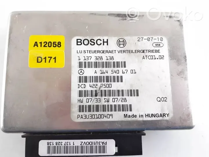 Mercedes-Benz ML W164 Module de contrôle de boîte de vitesses ECU A1645406701