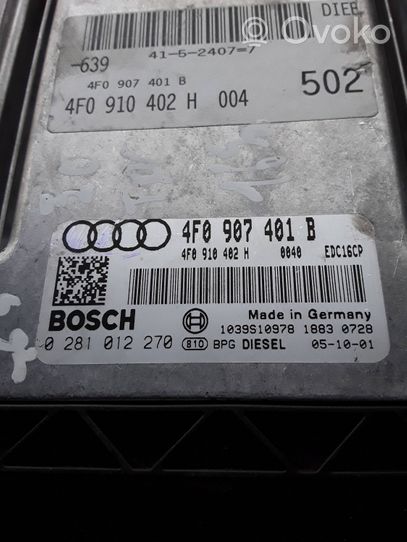 Audi A6 S6 C6 4F Variklio valdymo blokas 4F0907401B