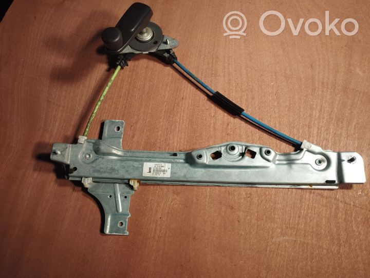 Peugeot 208 Rear door manual window regulator 9673153880