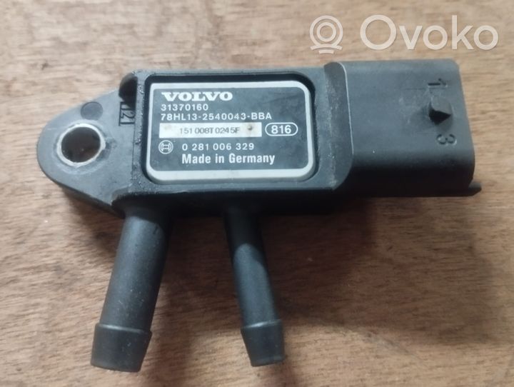 Volvo V40 Sensore di pressione dei gas di scarico 31370160