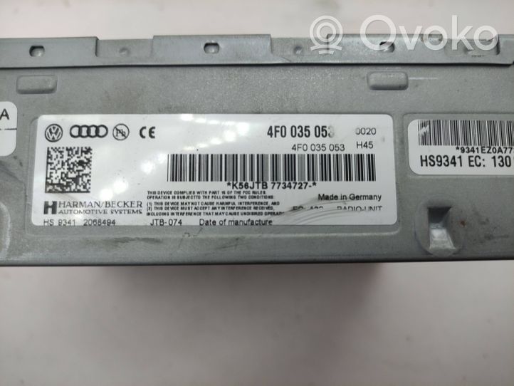 Audi A6 C7 GPS-navigaation ohjainlaite/moduuli 4F0035053