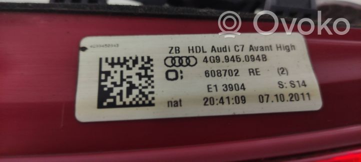 Audi A6 C7 Galinių žibintų komplektas 4G9945094B