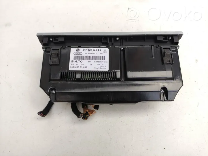 Audi A6 S6 C6 4F Panel klimatyzacji 4F2820043AA