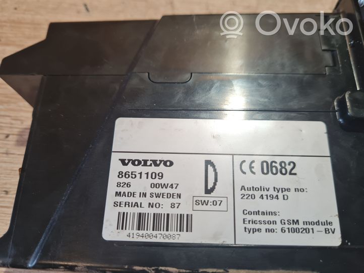 Volvo V70 Phone keyboard 8651109