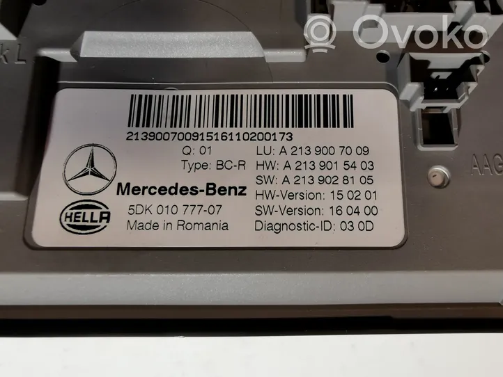 Mercedes-Benz E W213 Korin keskiosan ohjainlaite A2139007009