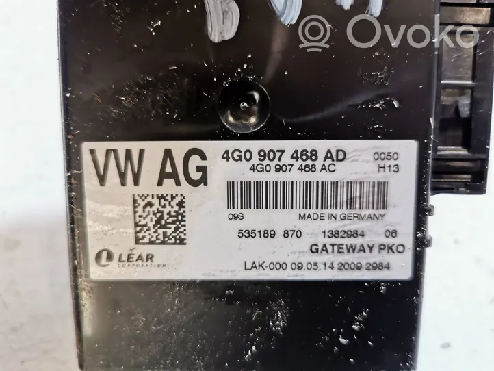 Audi A7 S7 4G Gateway valdymo modulis 4G0907468AD