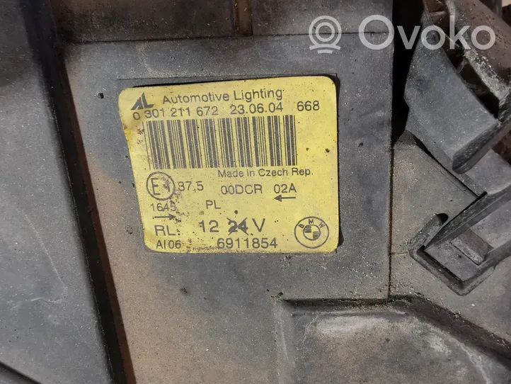 BMW 6 E63 E64 Lampa przednia 6911854