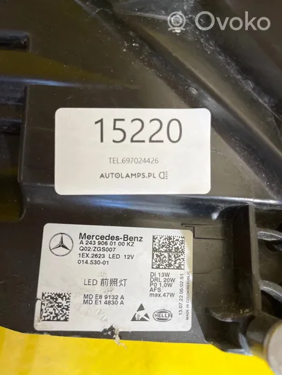 Mercedes-Benz EQB Etu-/Ajovalo A2439060100KZ