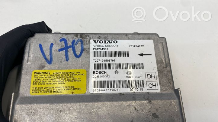 Volvo V70 Turvatyynyn ohjainlaite/moduuli 31264932