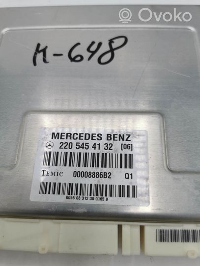 Mercedes-Benz S W220 Jousituksen ohjainlaite/moduuli 2205454132