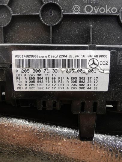 Mercedes-Benz GLC X253 C253 Nopeusmittari (mittaristo) A2059007133