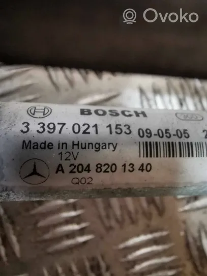 Mercedes-Benz GLK (X204) Mechanizm i silniczek wycieraczek szyby przedniej / czołowej A2048201340