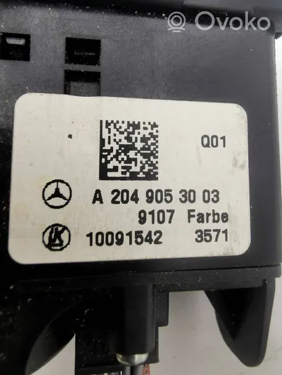 Mercedes-Benz GLK (X204) Interruttore luci A2049053003