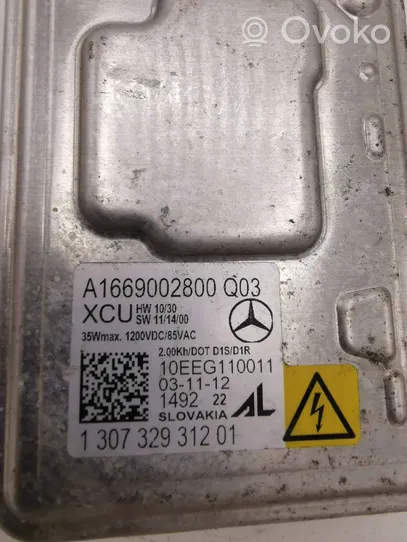 Mercedes-Benz GLK (X204) Moduł poziomowanie świateł Xenon A1669002800