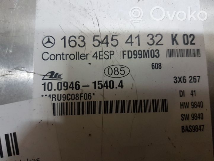 Mercedes-Benz ML W163 Centralina/modulo motore ECU 1635454132