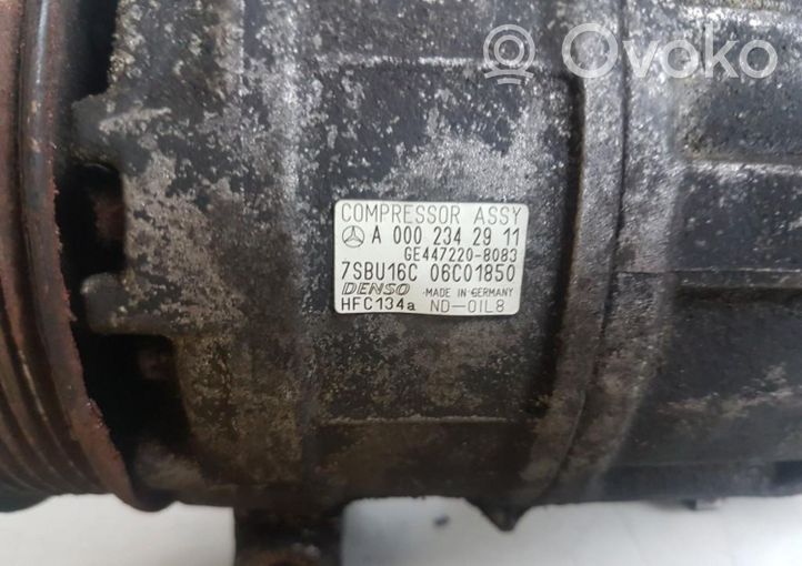 Mercedes-Benz E W210 Compressore aria condizionata (A/C) (pompa) A0002342911