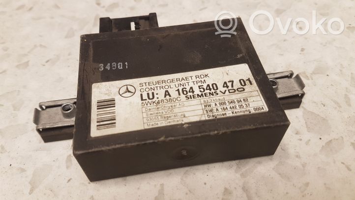 Mercedes-Benz ML W163 Sterownik / Moduł kontroli ciśnienia w oponach A1645404701