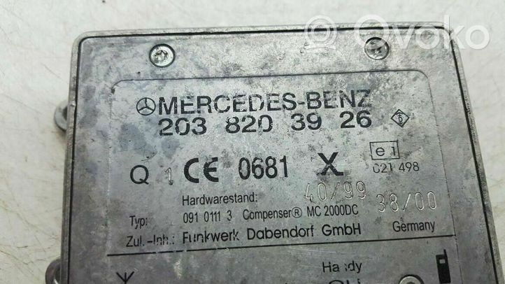 Mercedes-Benz S W220 Moduł / Sterownik Bluetooth A2038203926