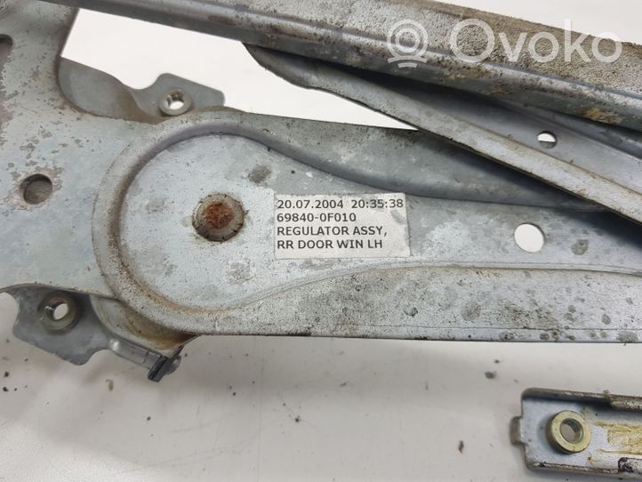 Toyota Corolla Verso AR10 Fensterhebermechanismus ohne Motor Tür hinten 698400F010