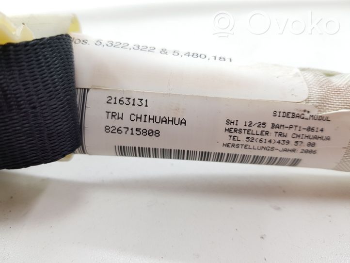 BMW X5 E53 Kurtyna airbag 826715808