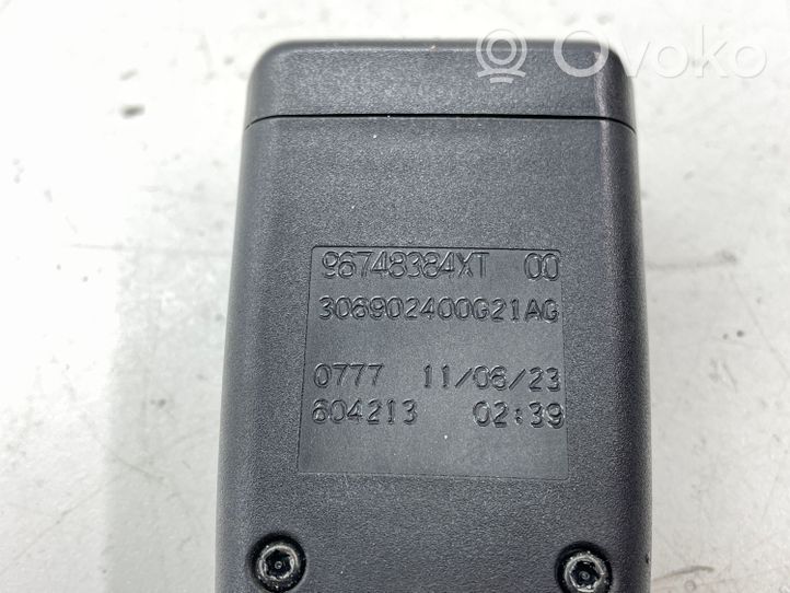 Citroen DS4 Klamra przedniego pasa bezpieczeństwa 96748384XT