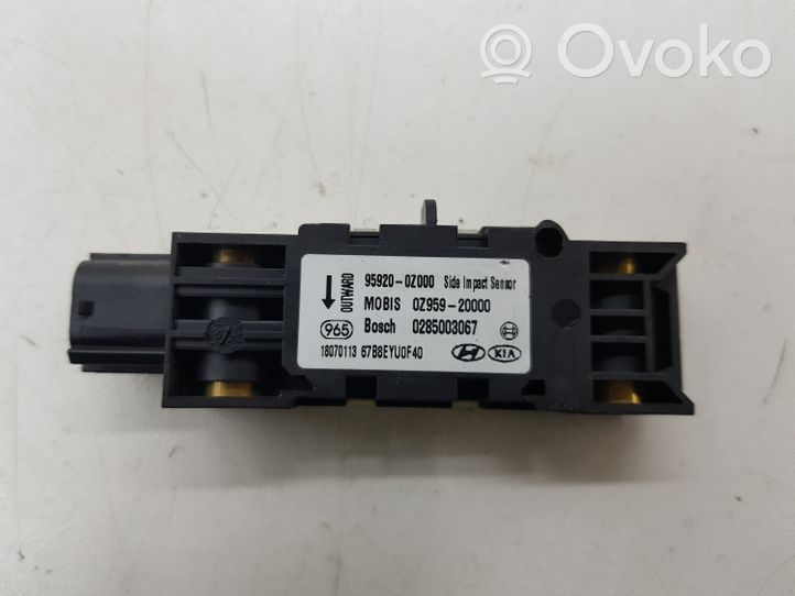 KIA Sportage Sensor impacto/accidente para activar Airbag 959200Z000