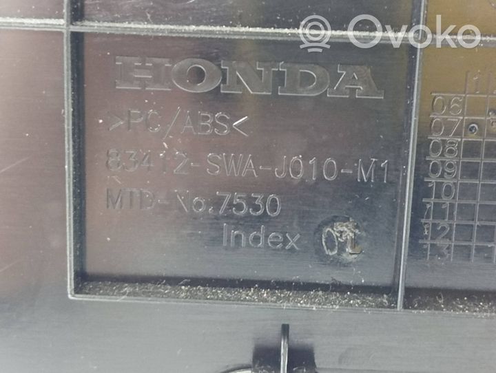 Honda CR-V Mantu nodalījums centrālā konsole 83411SWAJ010M1