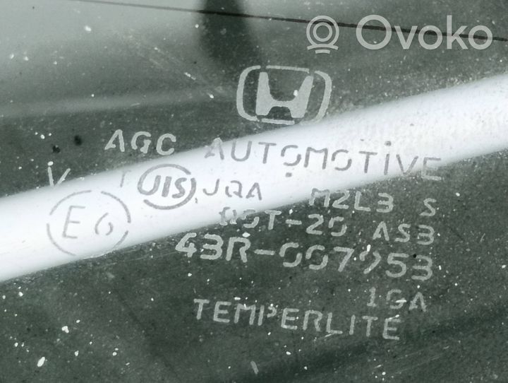 Honda Accord Szyba karoseryjna tylna 43R007953