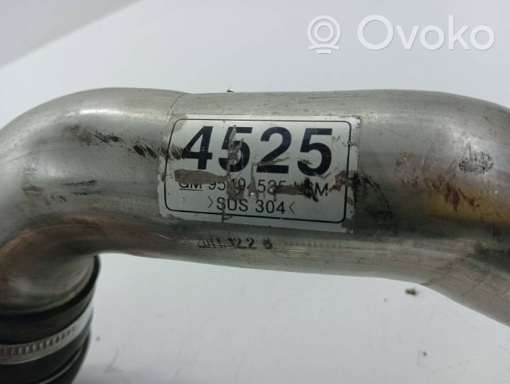 Opel Antara Tube d'admission de tuyau de refroidisseur intermédiaire 95494525
