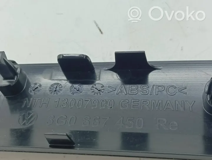 Volkswagen PASSAT B8 Conjunto de molduras del tarjetero de la puerta 3G0867440
