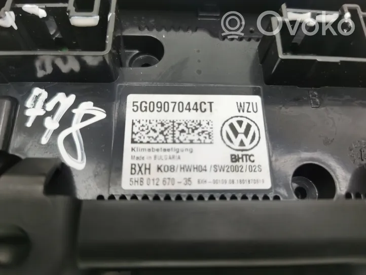 Volkswagen T-Roc Panel klimatyzacji 5G0907044CT