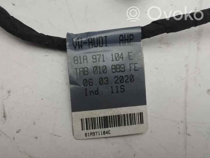 Audi Q2 - Parking sensor (PDC) wiring loom 81a971104e