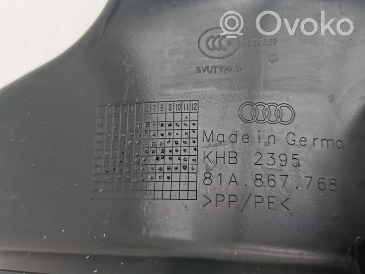 Audi Q2 - Osłona górna fotela tylnego 81A867768