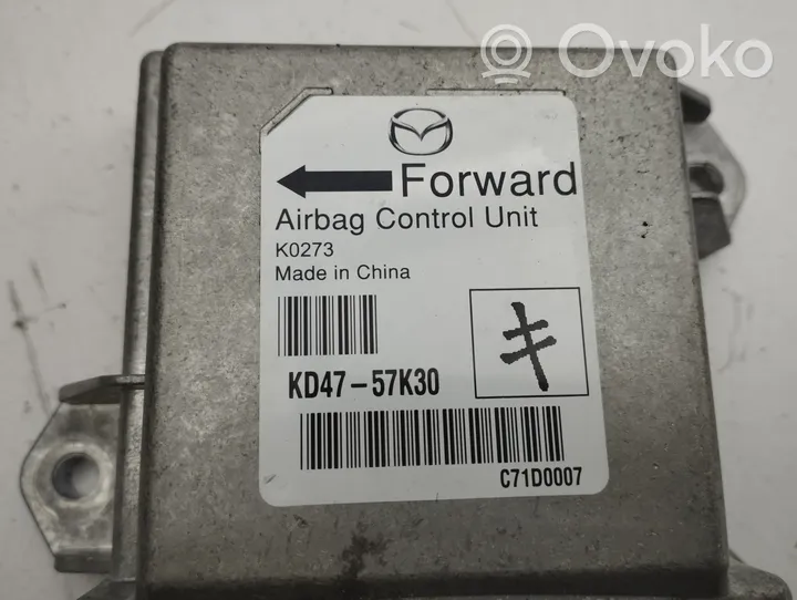 Mazda CX-5 Oro pagalvių valdymo blokas KD4757K30